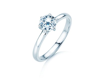 Engagement ring Melody in 18K white gold with diamond 2.50ct G/VS