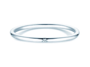 Engagement ring Promise Petite in 9K white gold with diamond 0.005ct G/SI