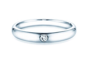 Engagement ring Promise in silver 925/- with diamond 0.03ct G/VS