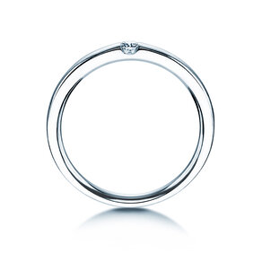 Engagement ring Destiny in silver 925/- with diamond 0.05ct H/SI