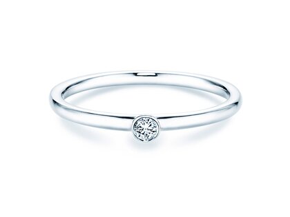 Engagement ring Eternal in silver 925/- with diamond 0.05ct G/SI