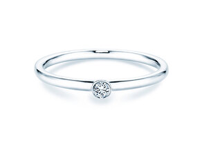 Engagement ring Eternal in silver 925/- with diamond 0.05ct G/SI