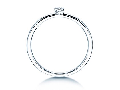 Engagement ring Eternal in silver 925/- with diamond 0.05ct G/SI
