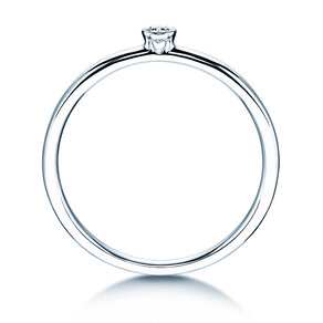 Engagement ring Eternal in silver 925/- with diamond 0.05ct G/SI