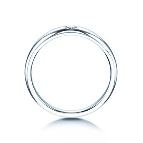 Engagement ring Promise in 14K white gold with diamond 0.05ct D/IF
