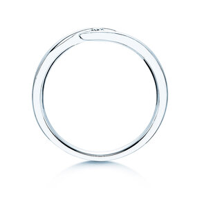 Engagement ring Twist in silver 925/- with diamond 0.05ct H/SI