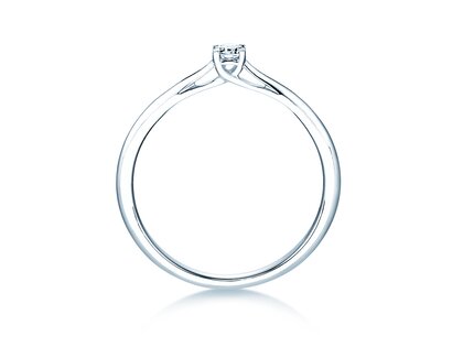 Engagement ring Delight in 18K white gold with diamond 0.10ct H/SI