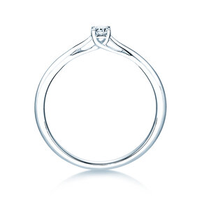 Engagement ring Delight in 18K white gold with diamond 0.10ct H/SI