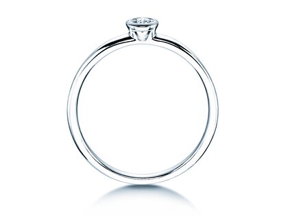 Engagement ring Eternal in silver 925/- with diamond 0.10ct G/SI