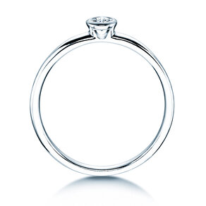 Engagement ring Eternal in silver 925/- with diamond 0.10ct G/SI