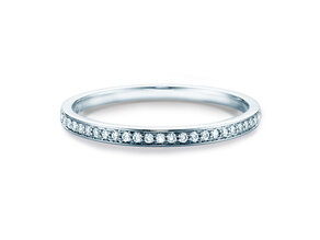 Engagement ring Alliance-/Eternityring in 18K white gold with diamonds 0.125ct G/SI
