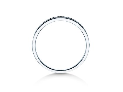 Engagement ring Alliance-/Eternityring in 18K white gold with diamonds 0.125ct G/SI
