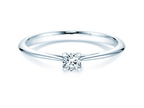 Engagement ring Delight in silver 925/- with lab-grown diamond 0.15ct E/VS