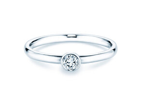 Engagement ring Eternal in silver 925/- with diamond 0.15ct G/VS