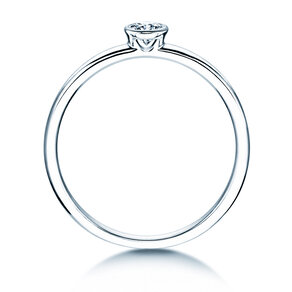 Engagement ring Eternal in silver 925/- with diamond 0.15ct G/VS