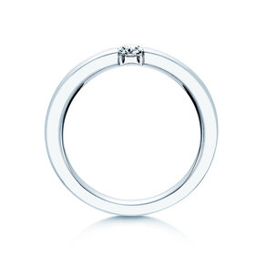 Engagement ring Infinity in 14K white gold with lab-grown diamond 0.15ct E/VS
