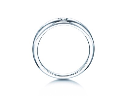 Engagement ring Promise in silver 925/- with diamond 0.15ct G/VS