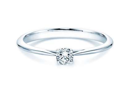 Engagement ring Delight in 18K white gold with diamond 0.20ct G/SI