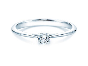 Engagement ring Delight in 18K white gold with diamond 0.20ct G/SI