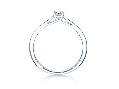 Engagement ring Delight in 18K white gold with diamond 0.20ct G/SI