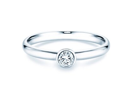Engagement ring Eternal in platinum 950/- with diamond 0.20ct G/SI