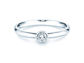 Engagement ring Eternal in platinum 950/- with diamond 0.20ct G/SI