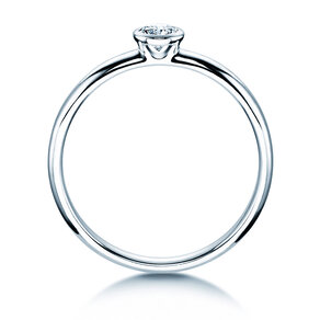 Engagement ring Eternal in platinum 950/- with diamond 0.20ct G/SI