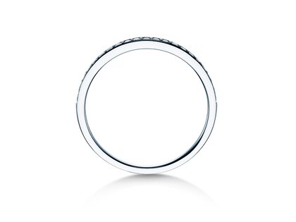 Engagement ring Alliance-/Eternityring in 18K white gold with diamonds 0.21ct G/SI