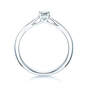 Engagement ring Delight in 9K white gold with diamond 0.25ct H/SI