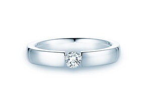 Engagement ring Infinity in 14K white gold with lab-grown diamond 0.25ct E/VS