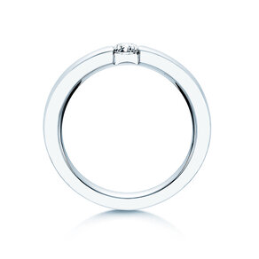 Engagement ring Infinity in 14K white gold with lab-grown diamond 0.25ct E/VS