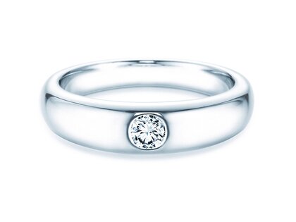 Engagement ring Promise in 9K white gold with diamond 0.25ct H/SI