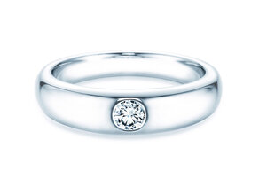 Engagement ring Promise in 9K white gold with diamond 0.25ct H/SI