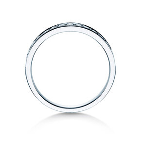 Engagement ring Alliance-/Eternityring in 14K white gold with diamonds 0.30ct G/SI