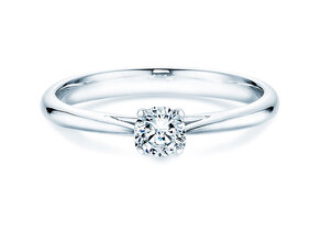 Engagement ring Delight in 14K white gold with diamond 0.30ct H/SI