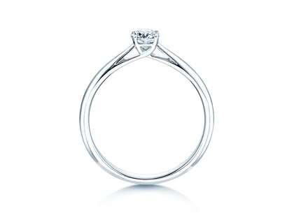 Engagement ring Delight in 14K white gold with diamond 0.30ct H/SI