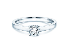 Engagement ring Modern in 14K white gold with diamond 0.30ct H/SI