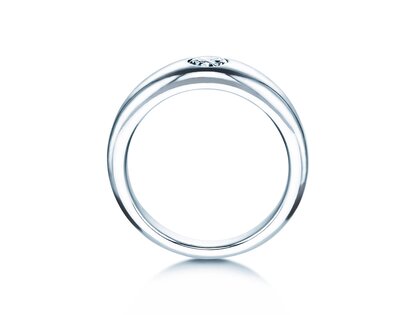 Engagement ring Promise in 14K white gold with diamond 0.30ct G/IF