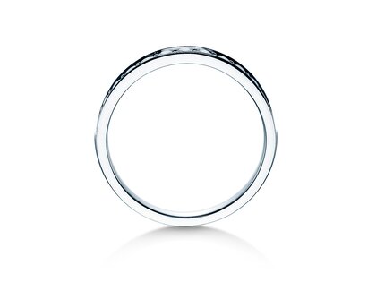 Engagement ring Alliance-/Eternityring in 18K white gold with diamonds 0.39ct G/SI