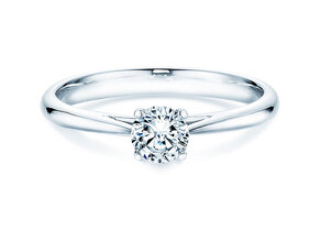 Engagement ring Delight in 14K white gold with diamond 0.40ct H/SI