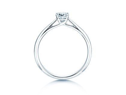 Engagement ring Delight in 14K white gold with diamond 0.40ct H/SI