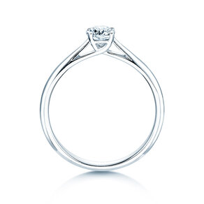 Engagement ring Delight in 14K white gold with diamond 0.40ct H/SI