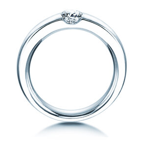 Engagement ring Destiny in 18K white gold with diamond 0.40ct H/SI