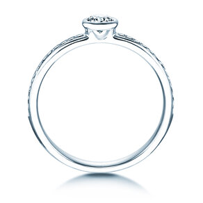 Engagement ring Eternal Pavé in 14K white gold with diamonds 0.40ct G/SI