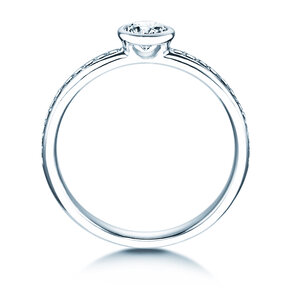 Engagement ring Eternal Pavé in 14K white gold with diamonds 0.46ct G/SI
