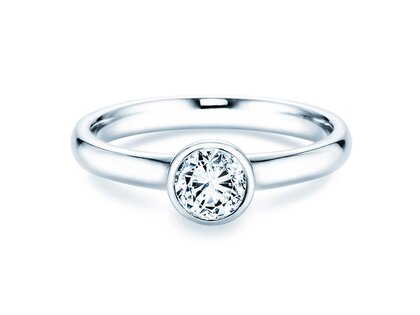 Engagement ring Eternal in 14K white gold with diamond 0.50ct G/IF