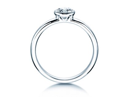 Engagement ring Eternal in 14K white gold with diamond 0.50ct G/IF