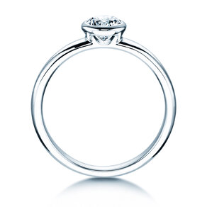 Engagement ring Eternal in 14K white gold with diamond 0.50ct G/IF