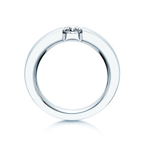 Engagement ring Infinity in platinum 950/- with diamond 0.50ct H/SI