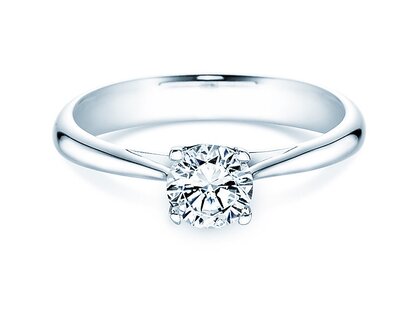 Engagement ring Delight in 14K white gold with diamond 0.75ct G/IF
